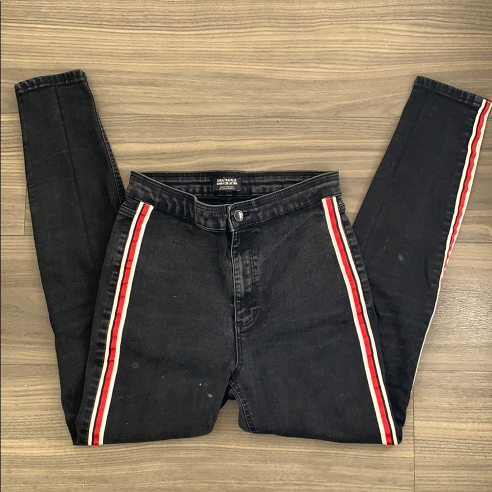 Zara black denim jeans